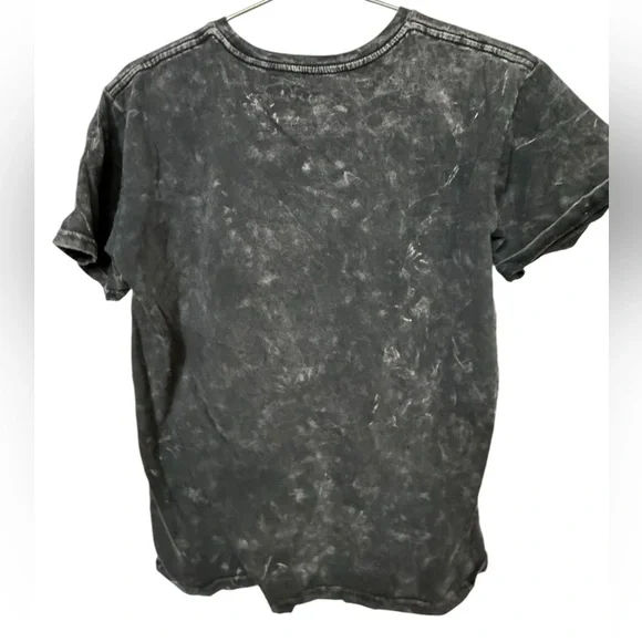 The Rolling Stones Acid Wash Black Distressed Rock Band Men’s L T-Shirt - Picture 2 of 10